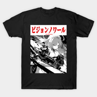 Cyberpunk Cyborg Maid Girl Japanese Vaporwave Urban Aesthetic 3 T-Shirt